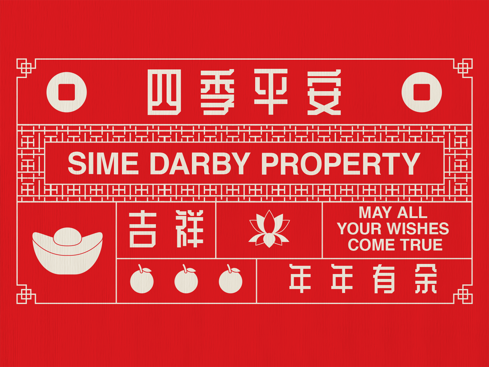 Sime Darby Chinese New Year 2020 campaign cover photo with changing greetings